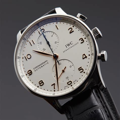 portuguese watch iwc|pre owned iwc portuguese chronograph.